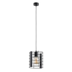 LAMPA WISZĄCA ALFA LANTAN CZARNA 1xE27 / 61121