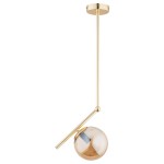 LAMPA SUFITOWA ALFA LIBERTY ZŁOTA 1xE14 / 61123