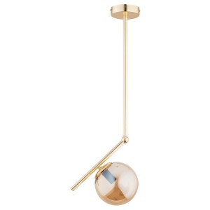 LAMPA SUFITOWA ALFA LIBERTY ZŁOTA 1xE14 / 61123