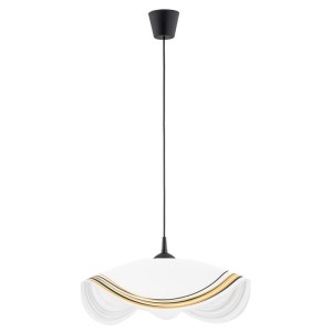 LAMPA WISZĄCA ALFA ŻONKIL CZARNO-BIAŁA 1xE27 / 60990