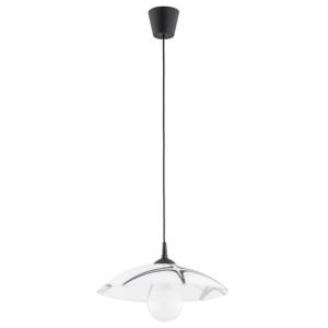 LAMPA WISZĄCA ALFA BEGONIA CZARNO-BIAŁA 1xE27 / 60983