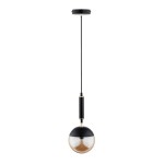 LAMPA WISZĄCA ALFA MARAKAS CZARNO-ZŁOTA 1xE14 / 60982