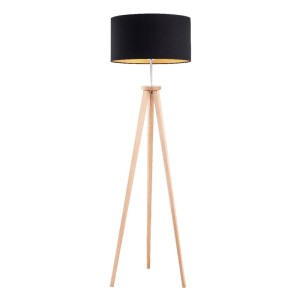 LAMPA STOJĄCA ALFA GOLDI DREWNIANA 1xE27 / 9286