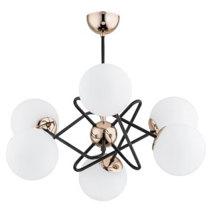 LAMPA SUFITOWA ALFA VIRGINIA ZŁOTA 6xE14 / 63104