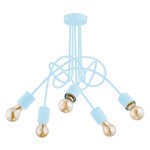 LAMPA SUFITOWA ALFA TANGO NIEBIESKA 5xE27 / 28485