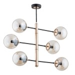 LAMPA SUFITOWA ALFA PESCO ZŁOTA 6xE14 / 63025