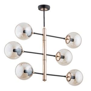 LAMPA SUFITOWA ALFA PESCO ZŁOTA 6xE14 / 63025