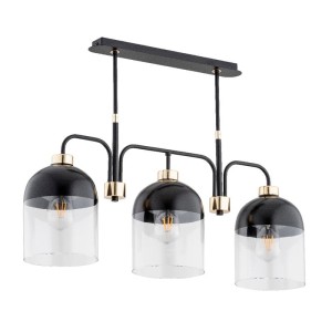 LAMPA SUFITOWA ALFA BOVERY CZARNA 3xE27  / 63001
