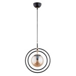 LAMPA WISZĄCA ALFA MANDI CZARNA 1xE14 / 60886