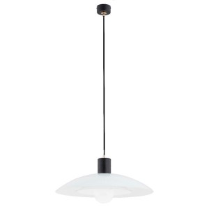 LAMPA WISZĄCA ALFA CHERI CZARNO-BIAŁA 1xE27 / 60885