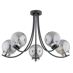 LAMPA SUFITOWA ALFA DORA CZARNA 5xE14 /62150