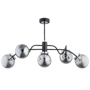 LAMPA SUFITOWA ALFA GILDA CZARNA 5xE14 / 61045
