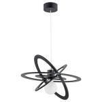 LAMPA WISZĄCA ALFA ORLANDO CZARNA 1xE27 / 62141