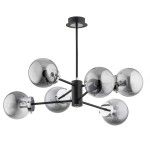 LAMPA SUFITOWA ALFA KRAB CZARNA 6xE14 / 62117