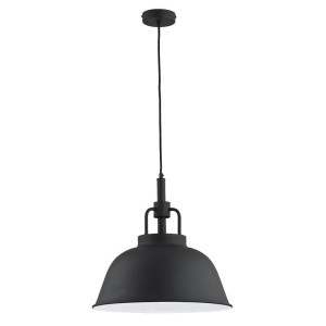 LAMPA WISZĄCA ALFA ALCANTARA CZARNA 1xE27 / 60244