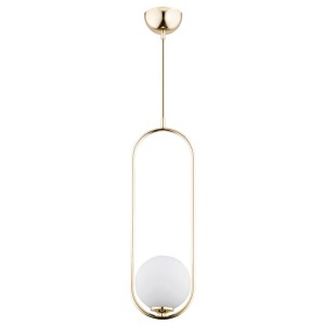 LAMPA WISZĄCA ALFA NOVAL L ZŁOTA 1xE14 / 60697