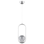 LAMPA WISZĄCA ALFA OVAL CHROM 1xE14 / 60699