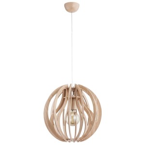 LAMPA WISZĄCA ALFA BLADE DREWNIANA 1xE27 / 60510
