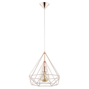 LAMPA WISZĄCA ALFA BASKET II MIEDZIANA 1xE27 / 60361