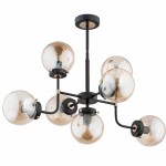 LAMPA SUFITOWA ALFA TRANSFORMERS CZARNA 7xE14 / 24847