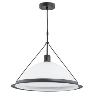 LAMPA WISZĄCA ALFA WASA BIAŁO-CZARNA 1xE27 / 60534