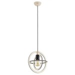 SKANDYNAWSKA LOFTOWA LAMPA WISZĄCA ALFA MINTO DREWNIANA 1xE27 /  61686