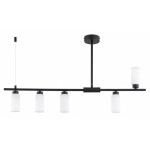 LAMPA WISZĄCA ALFA TAUR CZARNA & BIAŁA 6xE14 /  63435