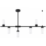 LAMPA WISZĄCA ALFA TAUR CZARNA & BIAŁA 6xE14 /  61685