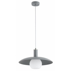 LAMPA WISZĄCA ALFA ARIKA SZARA 1xE27 /  61691