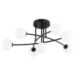 LAMPA SUFITOWA ALFA LAVINIA PRO CZARNA 7xG9 /  63441