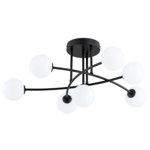 LAMPA SUFITOWA ALFA LAVINIA PRO CZARNA 7xG9 /  63441