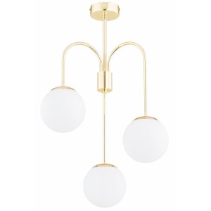 LAMPA SUFITOWA ALFA MELBI ZŁOTA & BIAŁA 3xE14 /  62677
