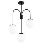 LAMPA SUFITOWA ALFA MELBI CZARNA & BIAŁA 3xE14 /  62676