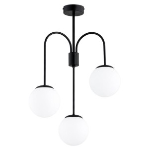 LAMPA SUFITOWA ALFA MELBI CZARNA & BIAŁA 3xE14 /  62676