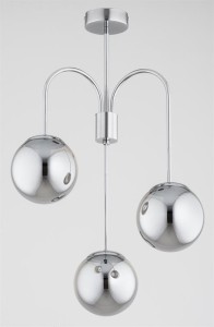 LAMPA SUFITOWA ALFA MELBI SREBRNA 3xE14 /  62678