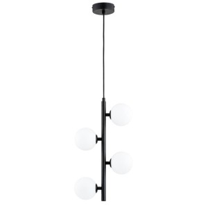 LAMPA WISZĄCA ALFA ANUBI CZARNA & BIAŁA 4xG9  / 63449