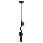 LAMPA WISZĄCA ALFA GELEN CZARNA & BIAŁA 4xG9  / 63450