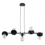 LOFTOWA INDUSTRIALNA LAMPA WISZĄCA ALFA INDIA CZARNA 5xE27  / 63452