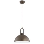 SKANDYNAWSKA INDUSTRIALNA LAMPA WISZĄCA ALFA FAVORITE POPIELATY BRĄZ 1xE27 / 61693