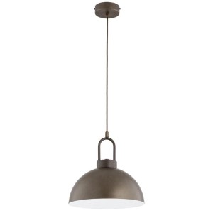 SKANDYNAWSKA INDUSTRIALNA LAMPA WISZĄCA ALFA FAVORITE POPIELATY BRĄZ 1xE27 / 61693