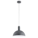 LAMPA WISZĄCA INDUSTRIALNA ALFA MODESTO SZARA 1xE27 / 61713