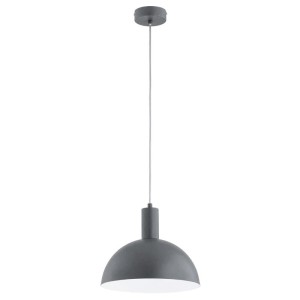 LAMPA WISZĄCA INDUSTRIALNA ALFA MODESTO SZARA 1xE27 / 61713