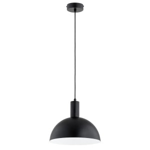 NOWOCZESNA INDUSTRIALNA LAMPA WISZĄCA ALFA MODESTO CZARNA 1xE27 / 61707