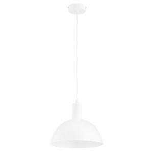 SKANDYNAWSKA LAMPA WISZĄCA ALFA MODESTO BIAŁA 1xE27 / 61708