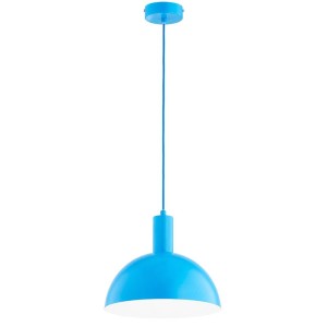 SKANDYNAWSKA LAMPA WISZĄCA ALFA PREVO NIEBIESKA 1xE27 / 61704