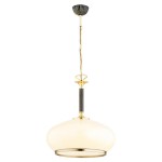 LAMPA WISZĄCA KLASYCZNA ALFA ASTORIA IMPERIAL ZŁOTA 1xE27 / 61714
