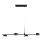 NOWOCZESNA MINIMALISTYCZNA LAMPA WISZĄCA ALFA ENISEC CZARNA 4 x GX53 / 63461