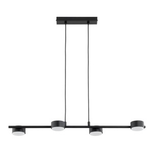 NOWOCZESNA MINIMALISTYCZNA LAMPA WISZĄCA ALFA ENISEC CZARNA 4 x GX53 / 63461