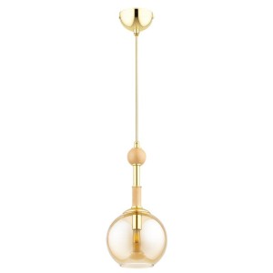 LAMPA WISZĄCA ALFA ARISTO DREWNIANA 1 x E14 / 61716