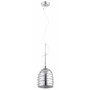 LAMPA WISZĄCA ALFA GRIDO SREBRNA 1 x E27 / 61719